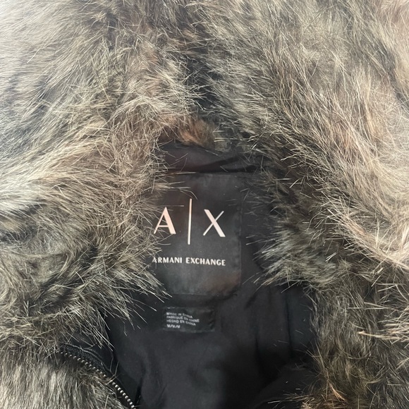 Armani Exchange fur coat - Picture 3 of 3
